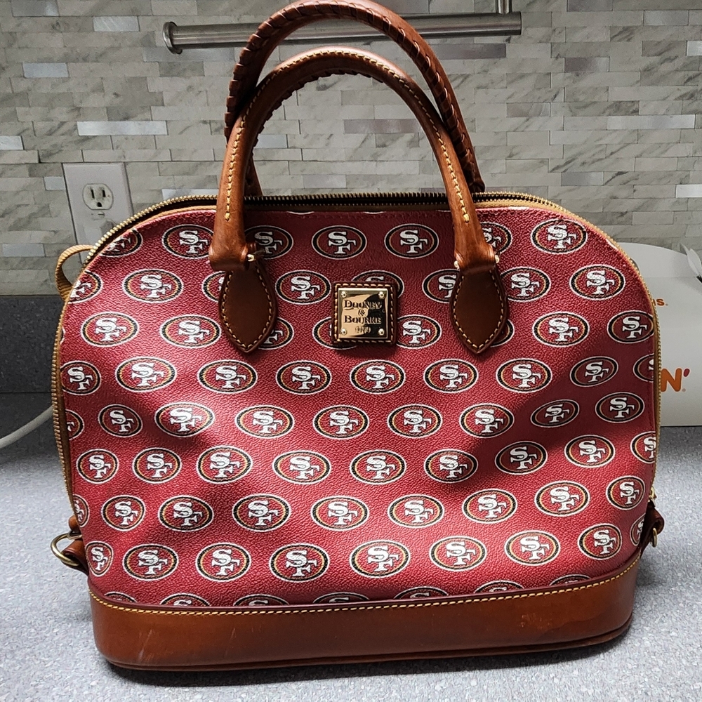 Dooney & Bourke Red and Brown Women's Bag